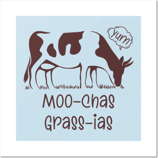 Moo-chas Grass-ias Posters and Art